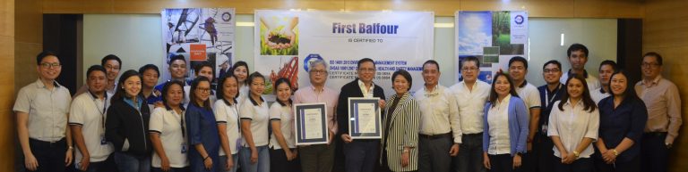 TUV SUD Hands Over ISO 14001:2015 and OHSAS 18001:2007 Certificates