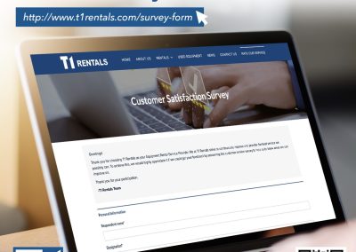 T1 Rentals Launches Online Customer Satisfaction Survey Portal
