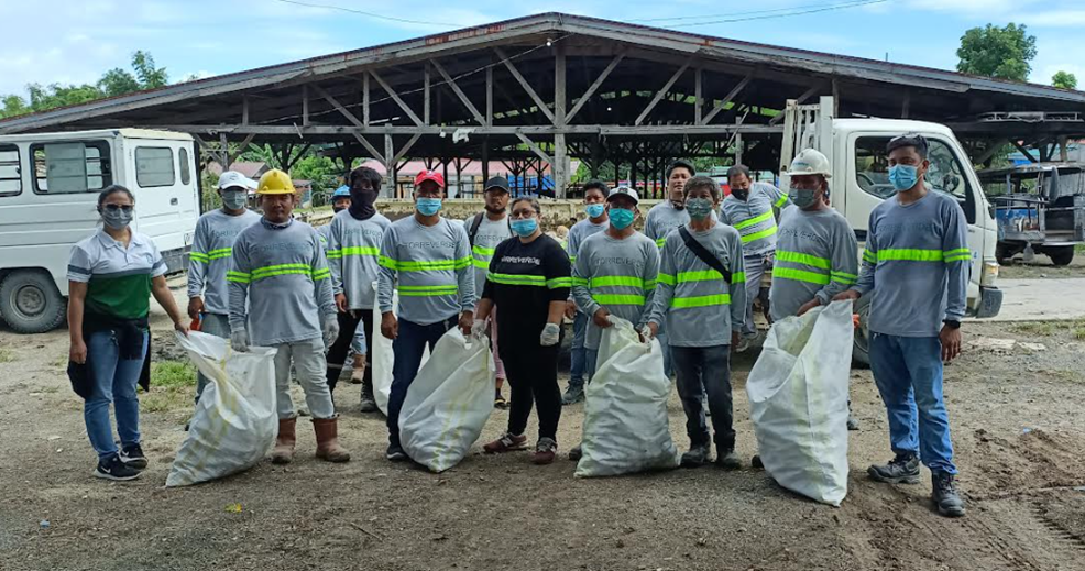 TVC staff and workers did a two-day plastic waste collection in Taysan, Batangas