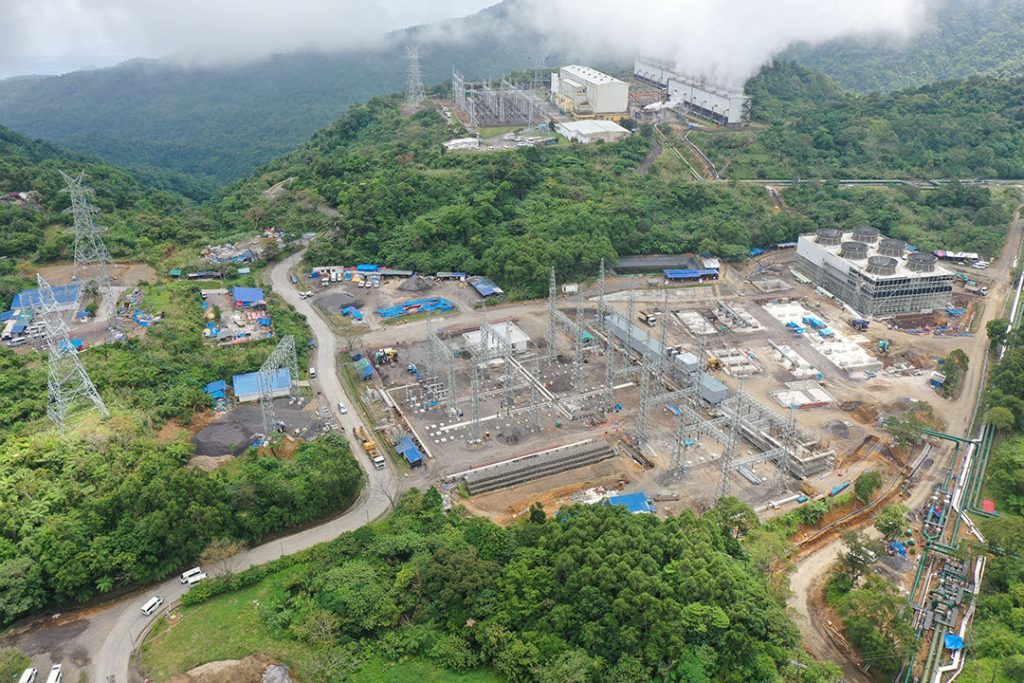 Aerial photo of the Palayan Binary Power Plant project site taken on 6 Sept 2022 (Photo by Randy Fuerzas)